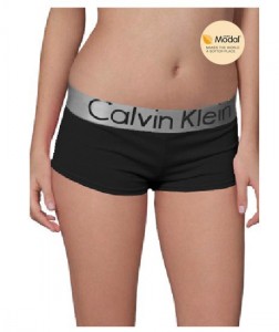 Boxer Calvin Klein Mujer Steel Modal Blateado Negro